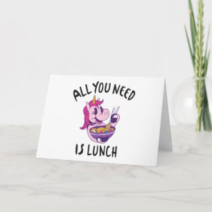 All you need is lunch card