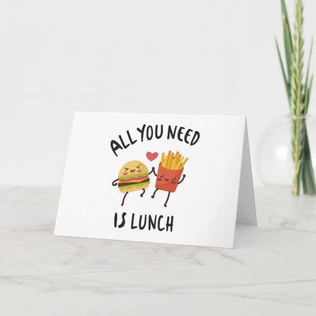 All you need is lunch card (Front)