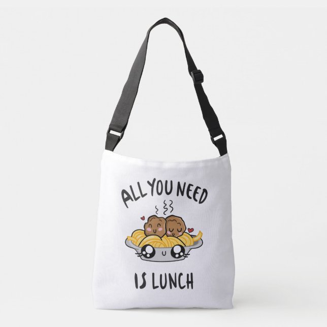 All you need is lunch crossbody bag (Front)