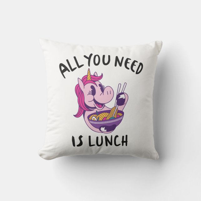 All you need is lunch cushion (Front)