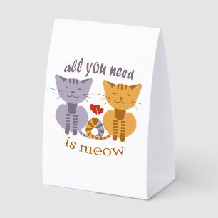 All you need is meow Valentine cats