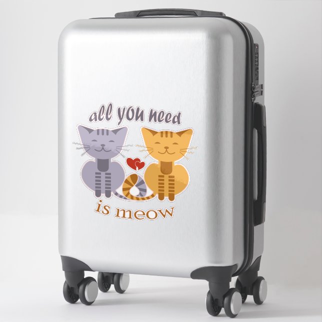 All you need is meow Valentine cats (Suitcase)