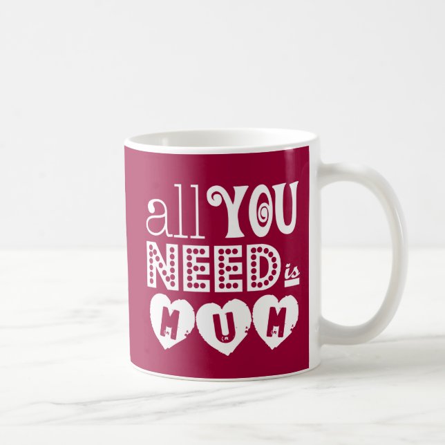 All You Need is Mum Coffee Mug (Right)