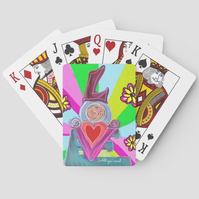 All You Need….Share the Love  Playing Cards (Back)