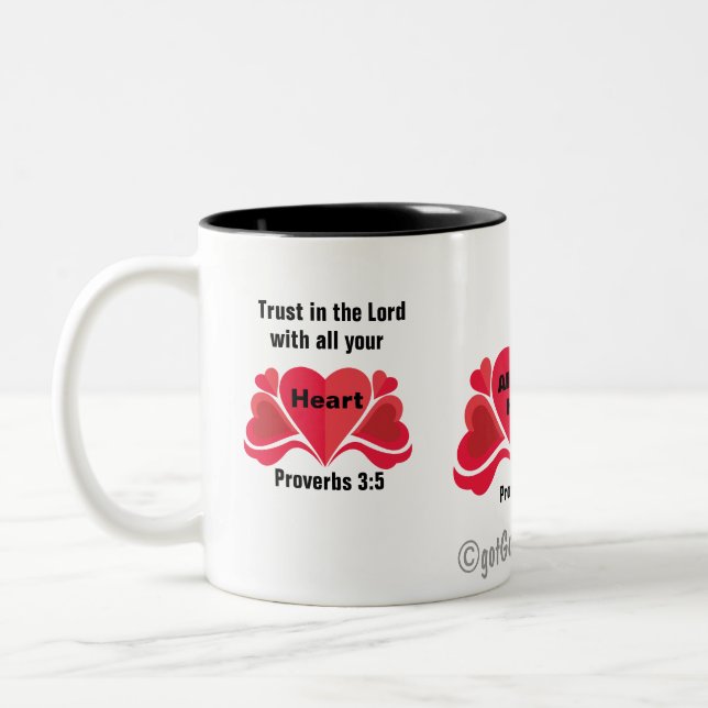 All your heart gotGod316.com Two-Tone Coffee Mug (Left)
