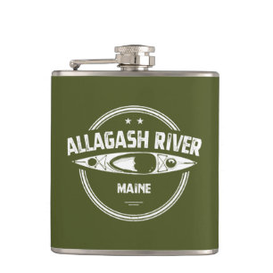 Allagash River Maine Kayak Hip Flask