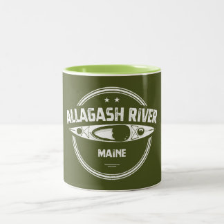 Allagash River Maine Kayak Two-Tone Coffee Mug