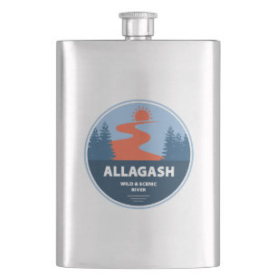 Allagash Wild And Scenic River Maine Hip Flask