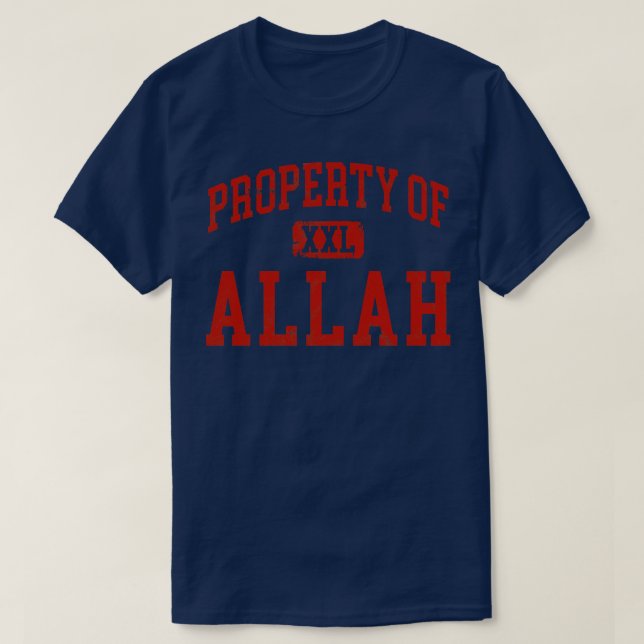 allah distressed 1 T-Shirt (Design Front)