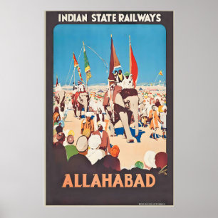 Allahabad Prayagraj Ilahabad Uttar Pradesh India Poster
