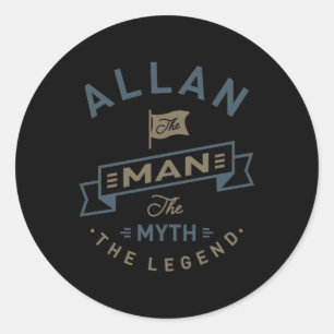 Allan Classic Round Sticker