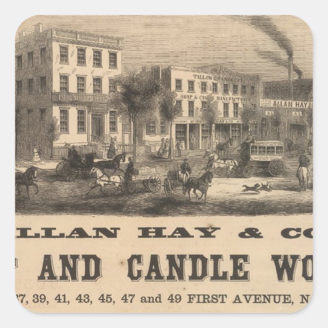 Allan Hay and Company Square Sticker (Front)