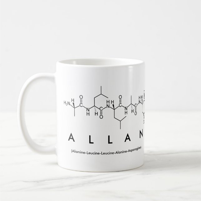 Allan peptide name mug (Left)