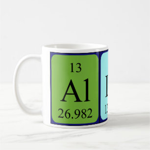 Allan periodic table name mug
