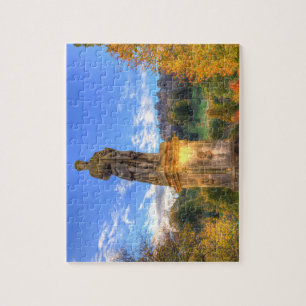 Allan Ramsey And Edinburgh Castle Scotland Jigsaw Puzzle