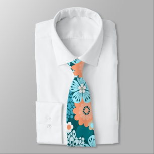 Allana Garden Hawaiian Graphical Bold Floral  Tie