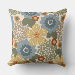 Allana Garden Hawaiian Graphical Floral - Gold Cushion