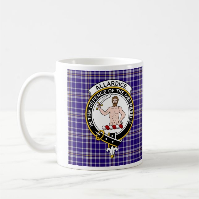 Allardice Clan Badge Coffee Mug - size 11oz (Left)