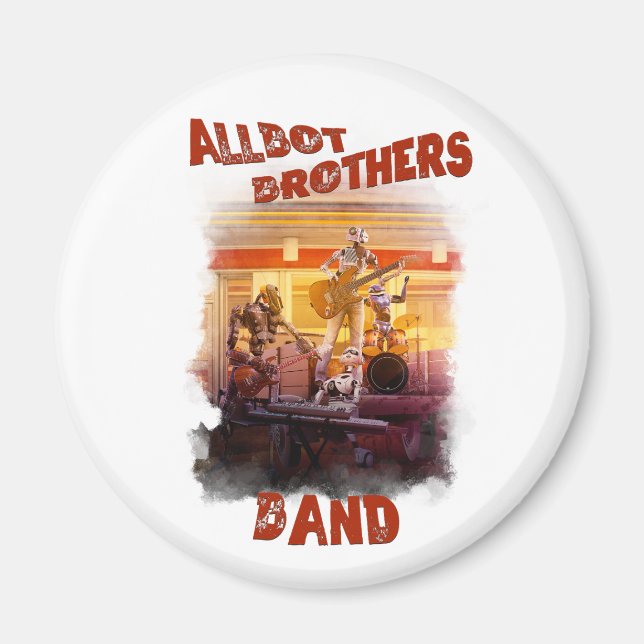 Allbot Brothers Band from Bob's Saucer Repair Magnet (Front)