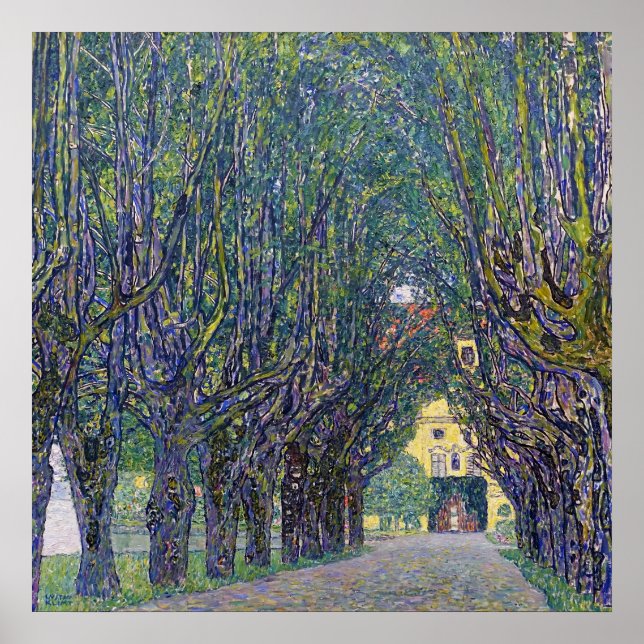 Allee at Schloss Kammer, Gustav Klimt Poster (Front)