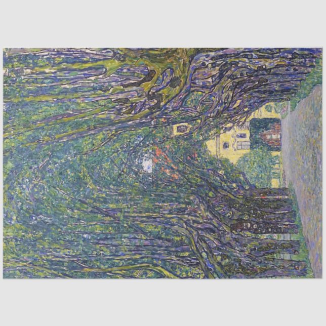 Allee at Schloss Kammer, Gustav Klimt Tissue Paper (Front)
