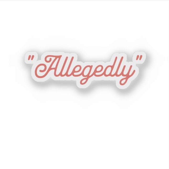 Allegedly Funny  (Front)