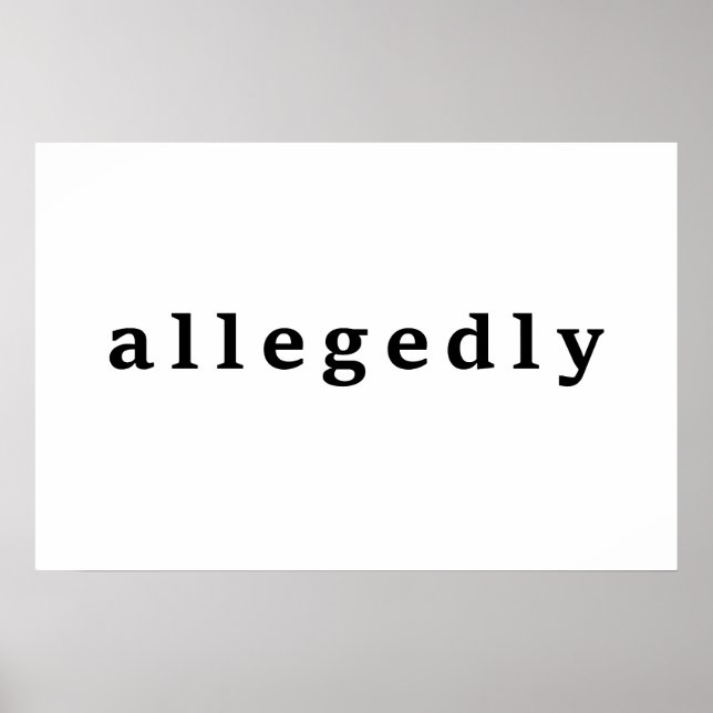  allegedly poster (Front)