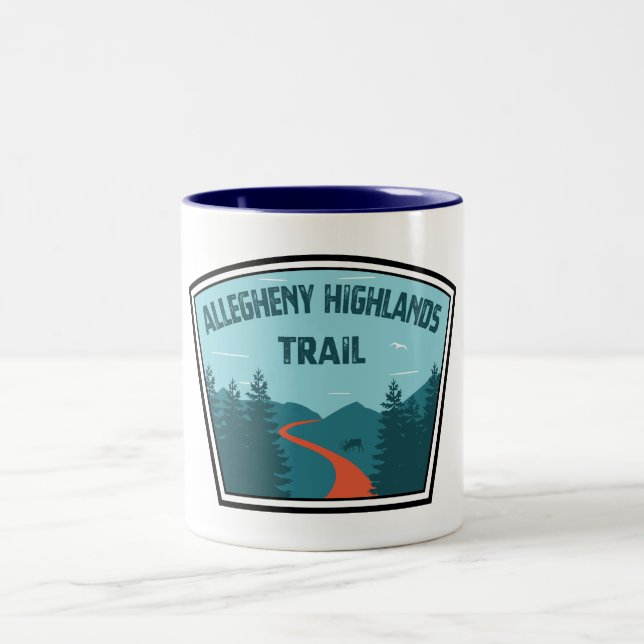 Allegheny Highlands Trail Two-Tone Coffee Mug (Center)