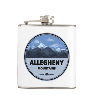 Allegheny Mountains Camping Hip Flask