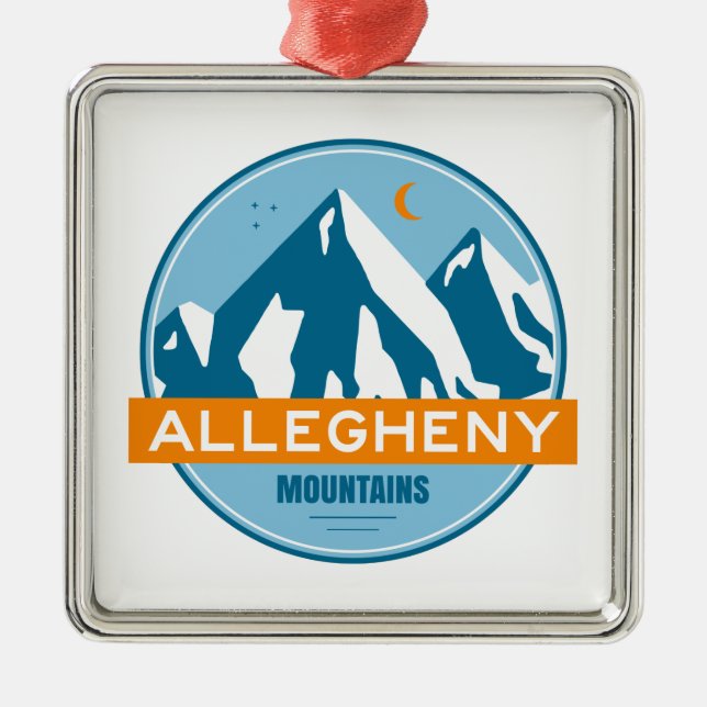Allegheny Mountains Metal Ornament (Front)