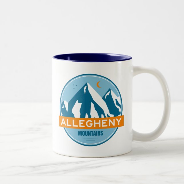 Allegheny Mountains Two-Tone Coffee Mug (Right)