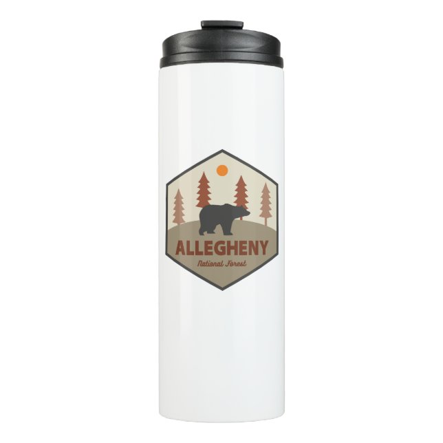 Allegheny National Forest Bear Thermal Tumbler (Front)