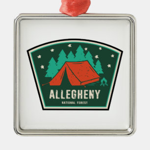Allegheny National Forest Camping Metal Ornament