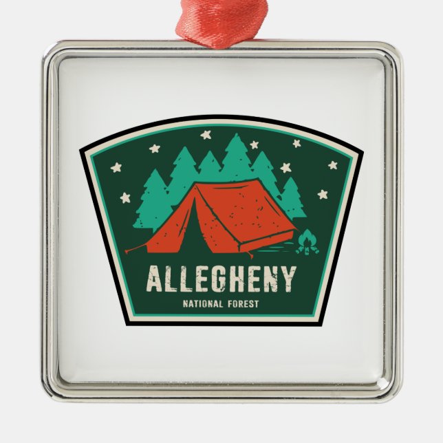 Allegheny National Forest Camping Metal Ornament (Front)