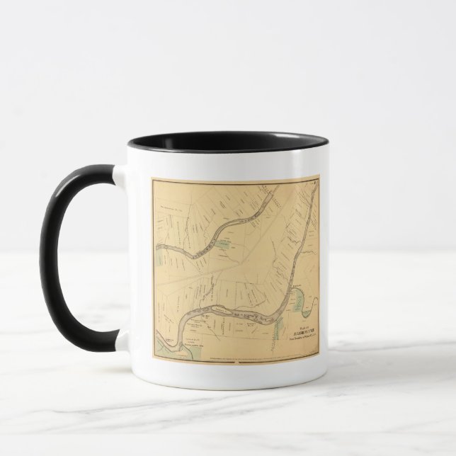 Allegheny River Pa, Map Mug (Left)
