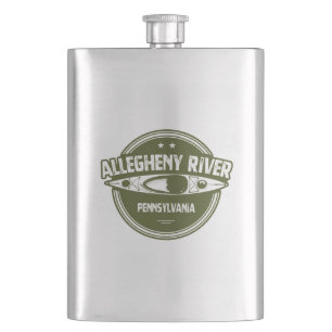 Allegheny River, Pennsylvania Hip Flask
