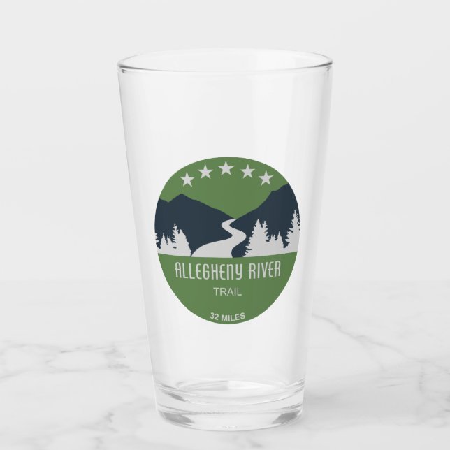 Allegheny River Trail Glass (Front)