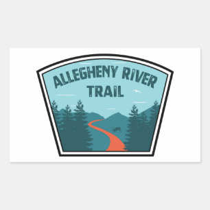 Allegheny River Trail Rectangular Sticker