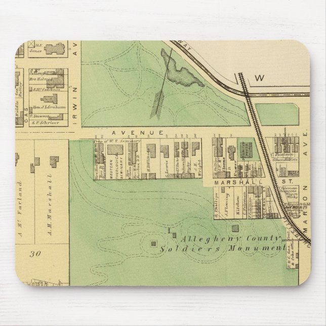 Allegheny ward 1 mouse pad (Front)