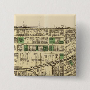 Allegheny ward 4 15 cm square badge