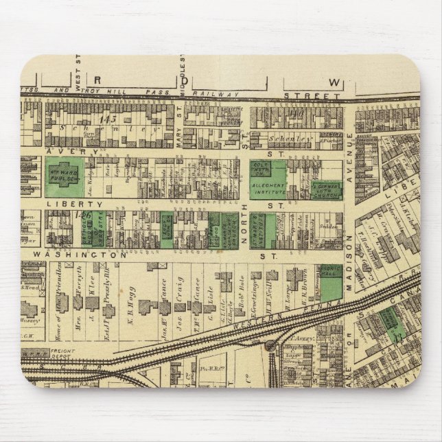 Allegheny ward 4 mouse pad (Front)