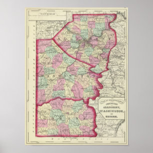 Allegheny, Washington, Greene counties Poster