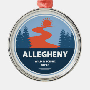 Allegheny Wild And Scenic River Metal Ornament