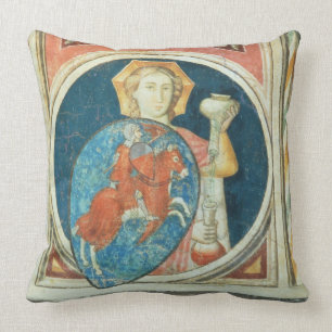 Allegorical figure of Temperance, one of several d Cushion