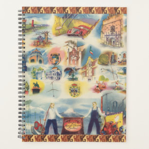 Allegorical map of Mexico City and Environs Planner