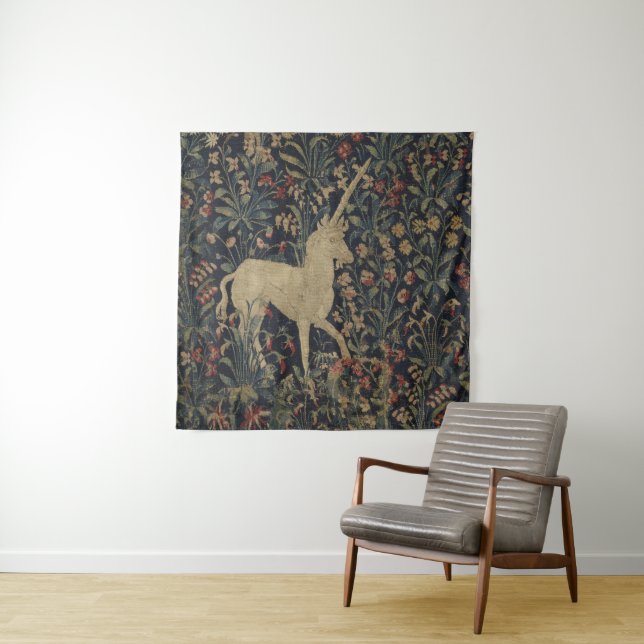 Allegorical "Millefleurs" Tapestry with Animals (In Situ)