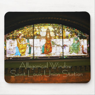 Allegorical Window - ST Louis Union Station Mouse Pad