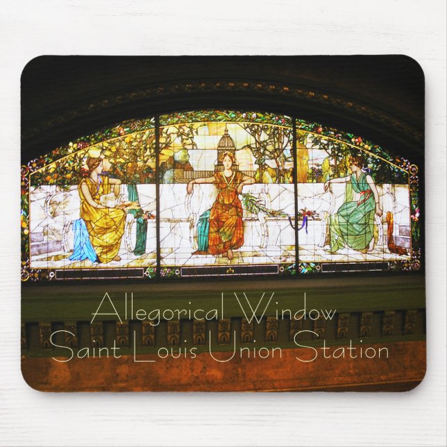 Allegorical Window - ST Louis Union Station Mouse Pad (Front)