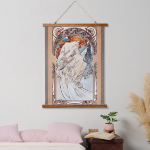 Allegorie de la Musique by Alphonse Mucha Hanging Tapestry