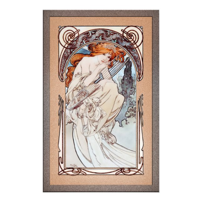 Allegorie de la Musique by Alphonse Mucha Photo Print (Front)